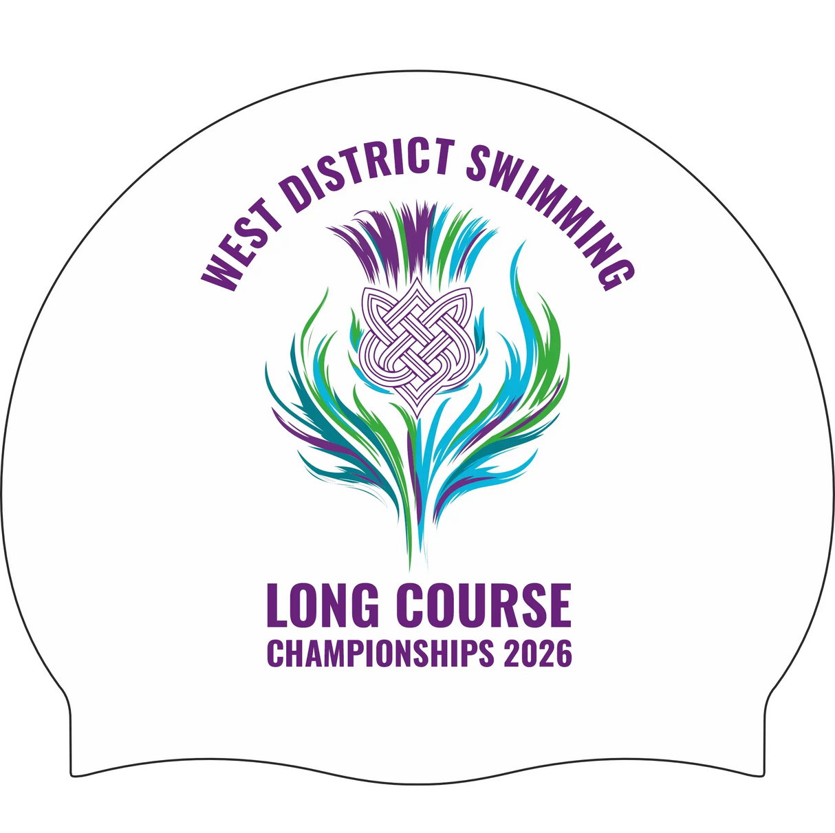 2026 West District Long Course Championships - EVENT Swim Cap