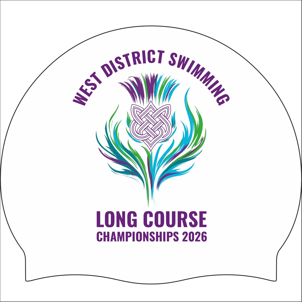 2026 West District Long Course Championships - EVENT Swim Cap