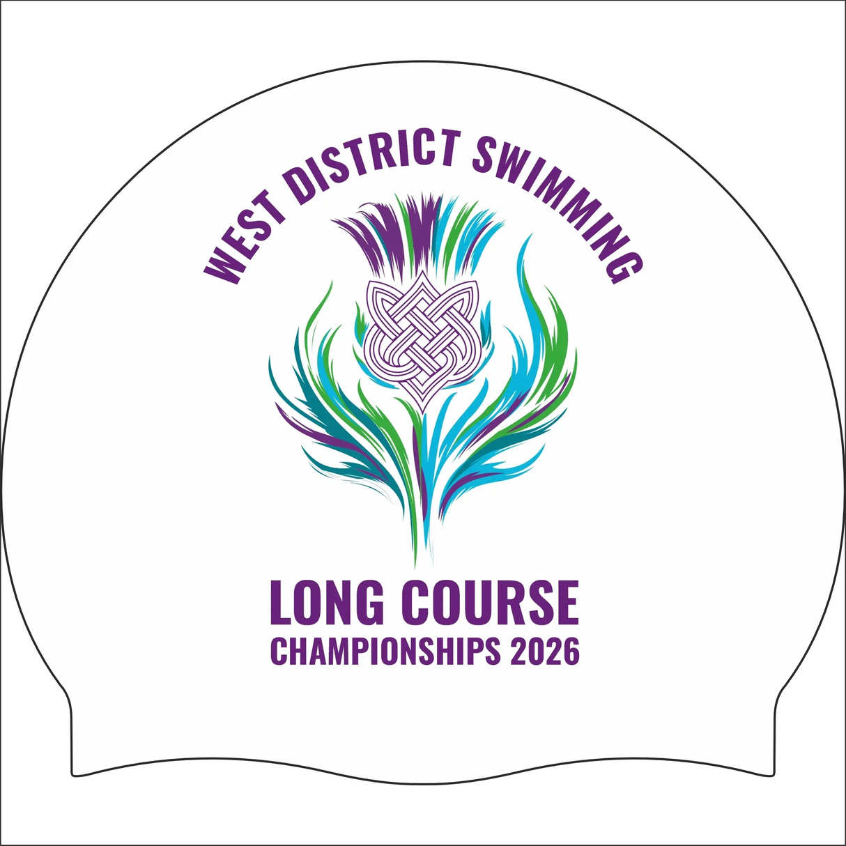 2026 West District Long Course Championships - EVENT Swim Cap
