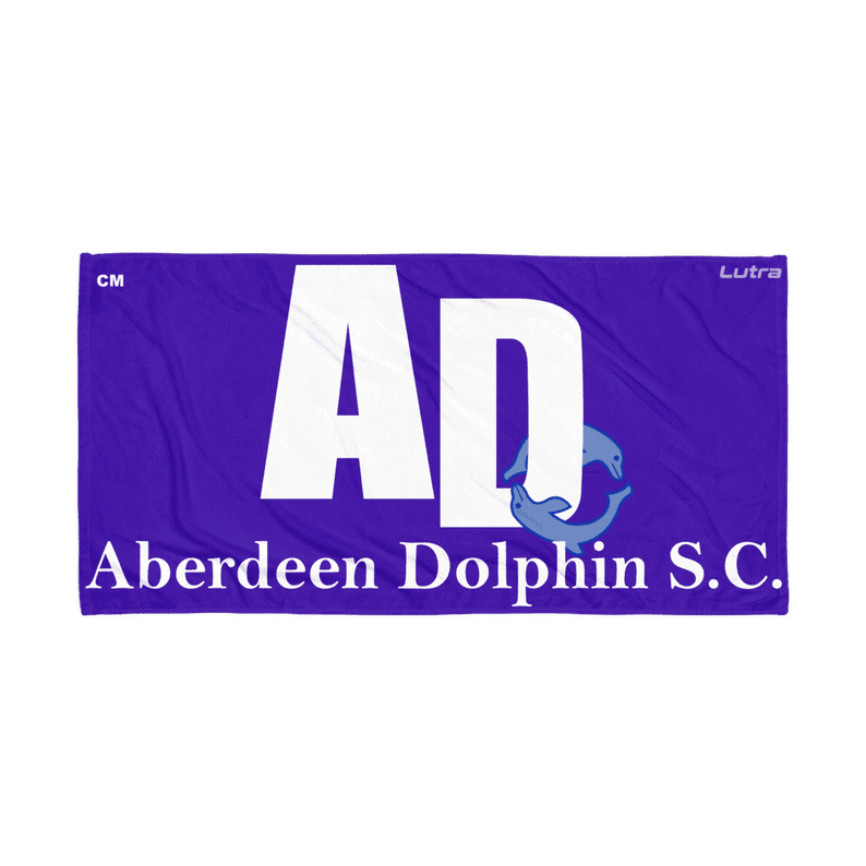 Aberdeen Dolphin SC - Custom Microfibre / Cotton Towel - Royal | WrightSport