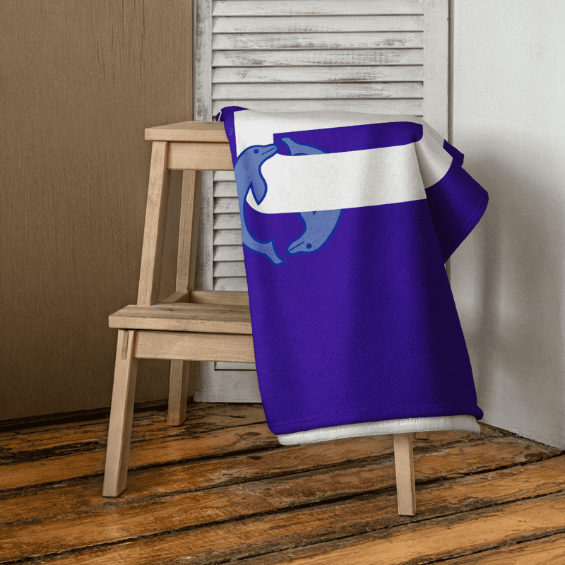 Aberdeen Dolphin SC - Custom Microfibre / Cotton Towel - Royal | WrightSport