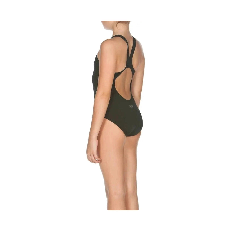 Arena Girl's Malteks Racer Back Swimsuit - Black