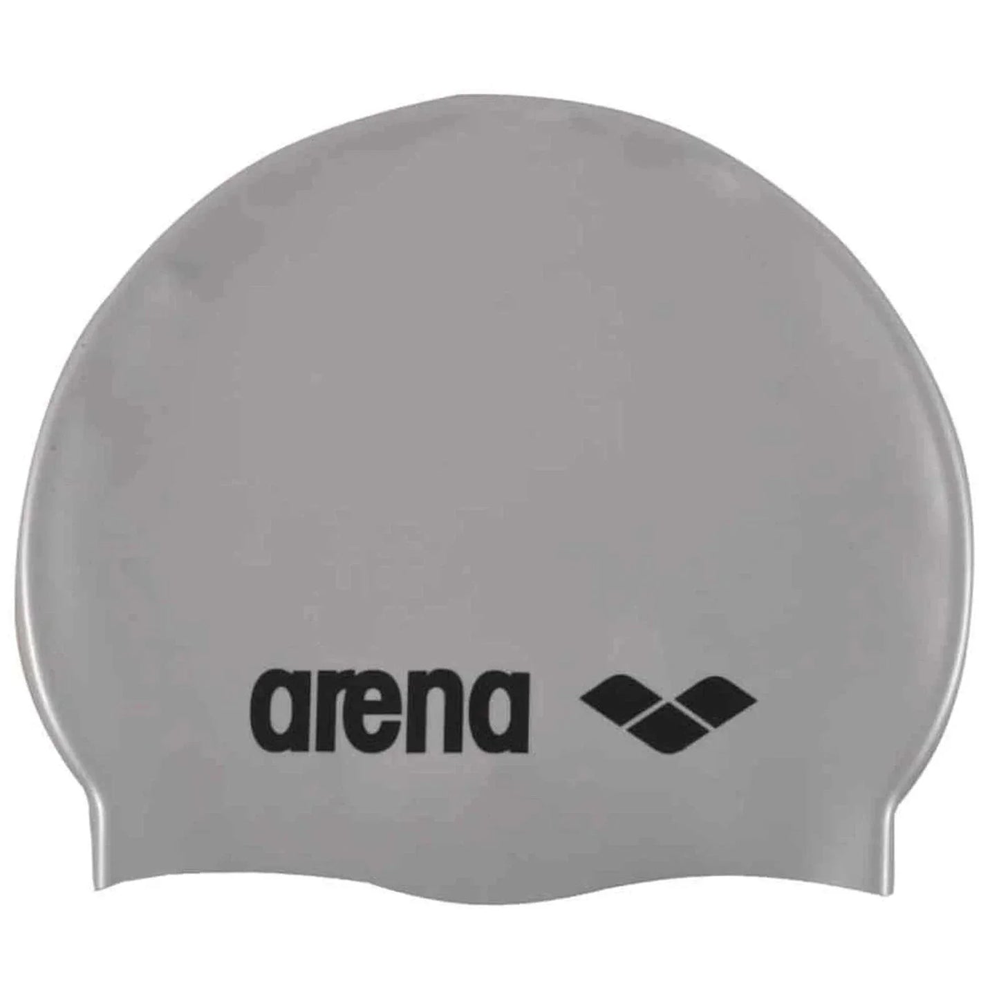 Arena Unisex Classic Silicone Swim Cap - Silver/Black | WrightSport