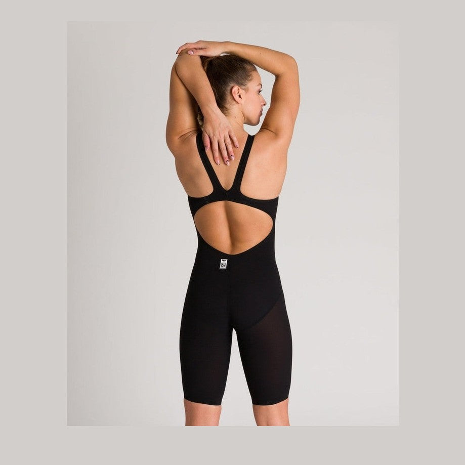 Arena Women's Open-Back Powerskin Carbon Air2 Kneeskin - Black | WrightSport