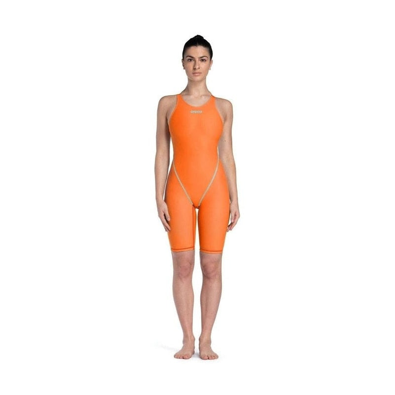 Arena Women's Open-Back Powerskin ST Next Racing Suit 'Limited Edition' - Orange/Teal | WrightSport