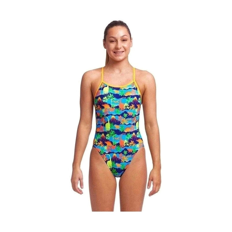 Funkita Girl's Single Strap Swimsuit - Big Bronto | WrightSport
