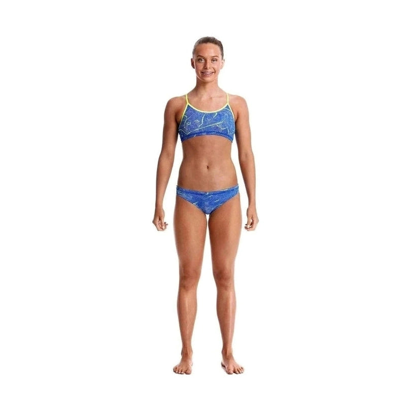 Funkita Girl's Racer Bk. Two Piece - Sea Salt | WrightSport