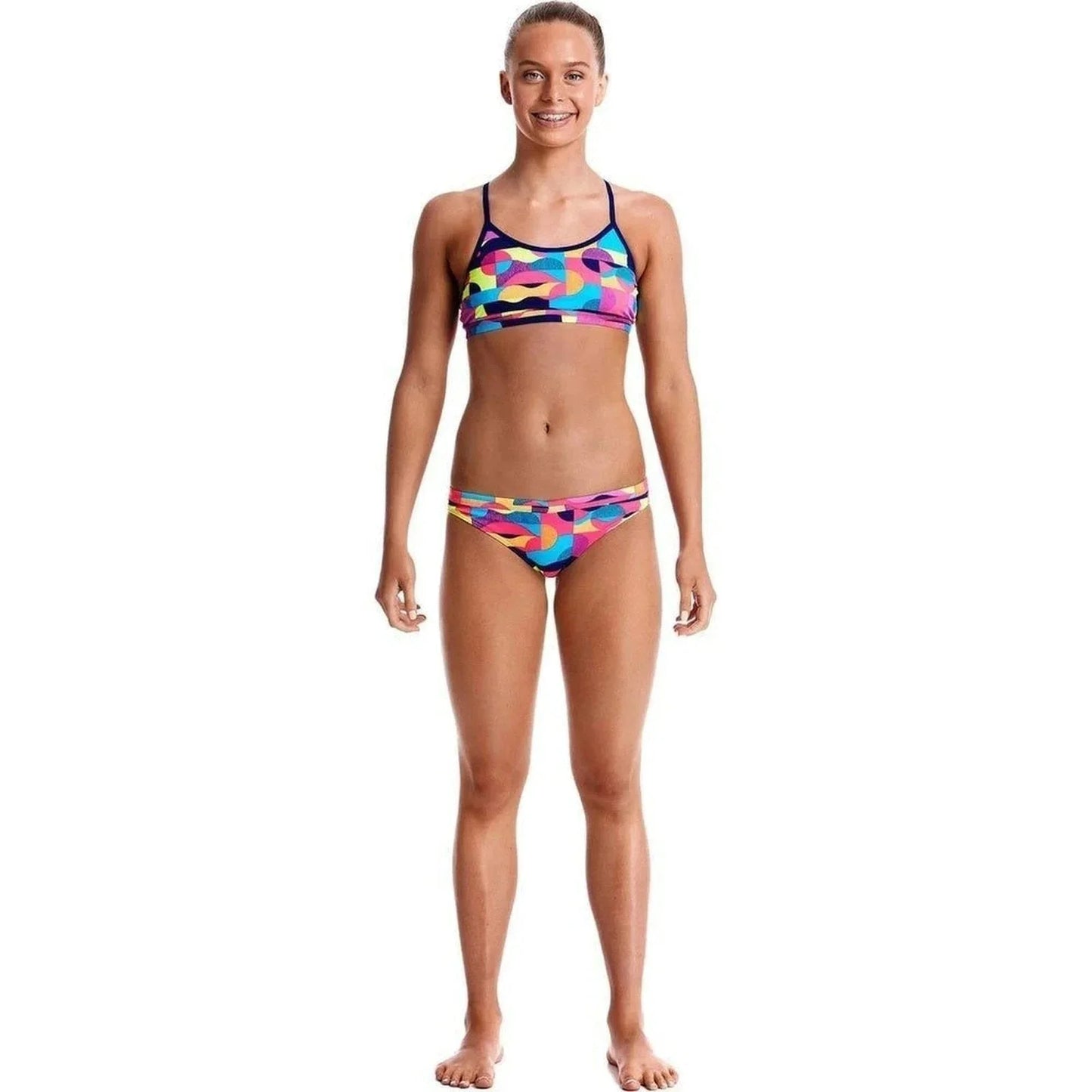Funkita Girl's Racer Bk. Two Piece - Mad Mist | WrightSport