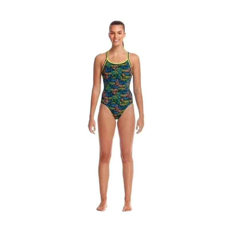 Funkita Ladies Eco Diamond Bk. Swimsuit - Colour Run | WrightSport