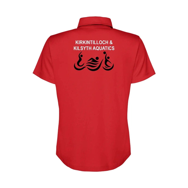 Kirkintilloch & Kilsyth Aquatics - 'Swimmers' Ladies Cool Polo Shirt