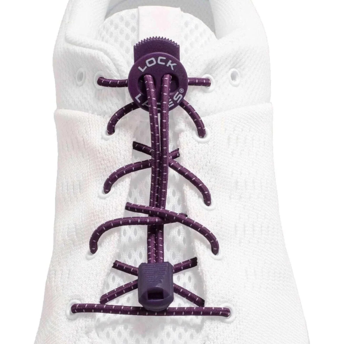 Lock Laces Lock Laces Original Shoelaces - Purple | WrightSport