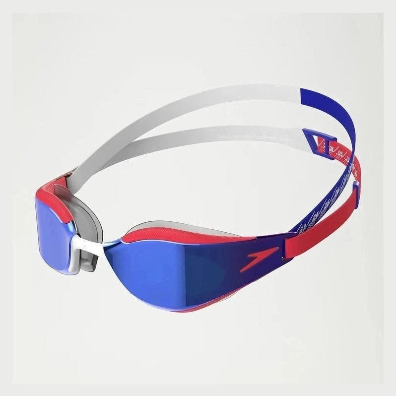 Speedo Fastskin Hyper Elite Mirror Goggle Red/Blue – WrightSport