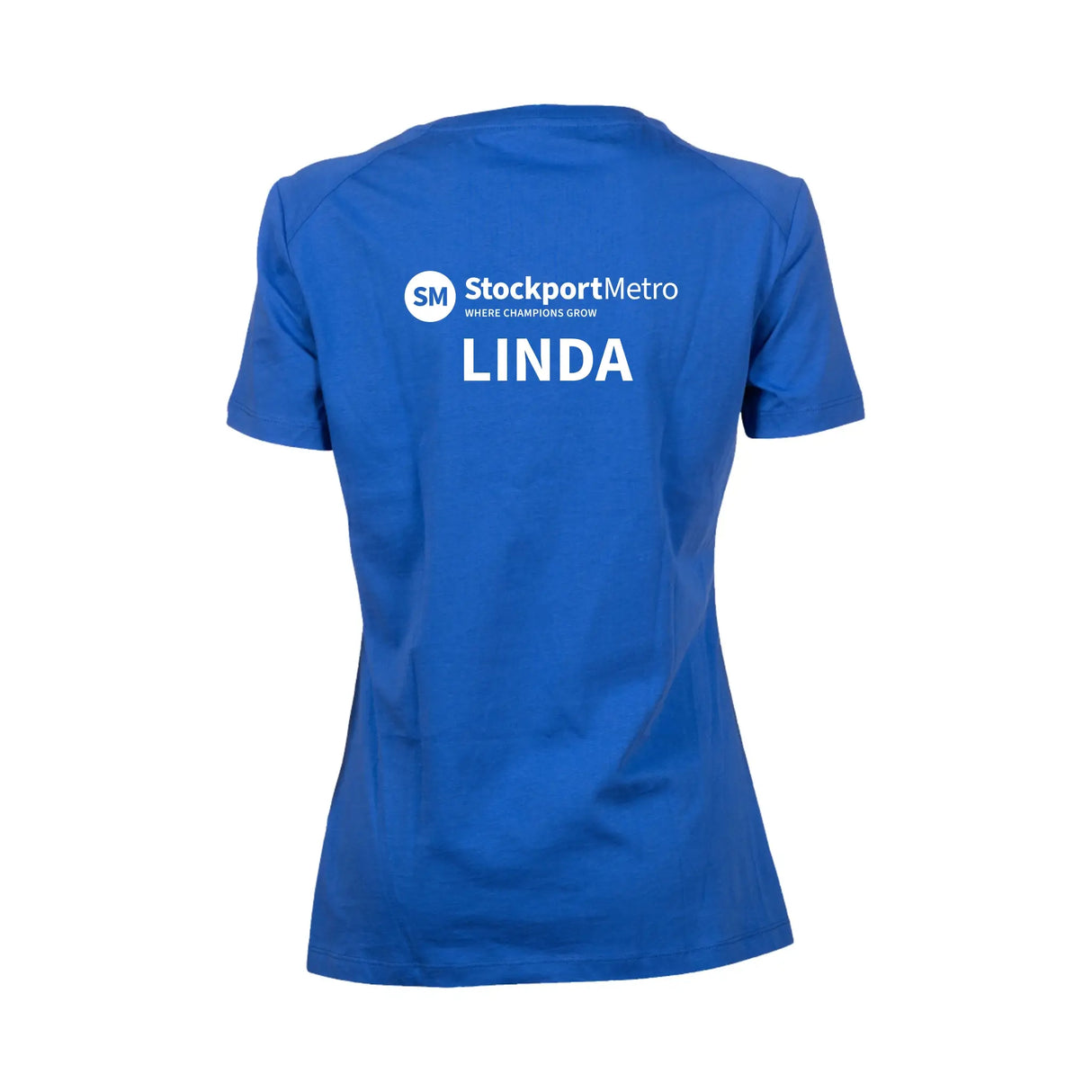 Stockport Metro SC - Arena Women's Team Cotton T-Shirt - Royal