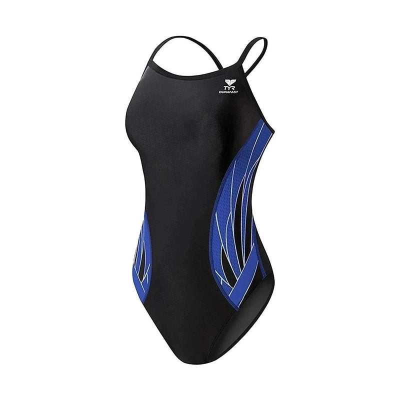 TYR Female Phoenix Splice Diamondfit - Black/Blue | WrightSport