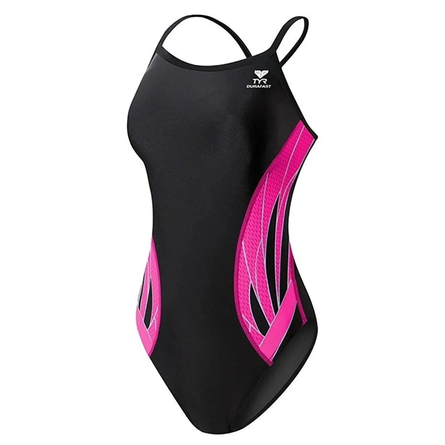 TYR Female Phoenix Splice Diamondfit - Black/Pink | WrightSport