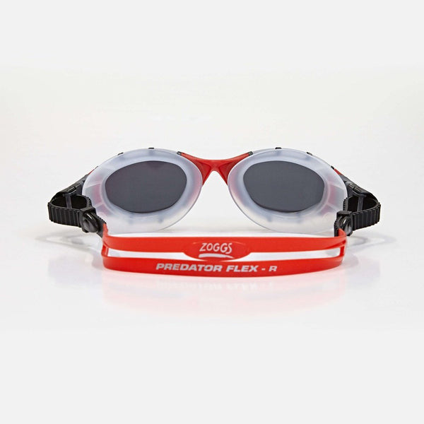 Zoggs Predator Flex Titanium Mirror Goggles - Red/Clear
