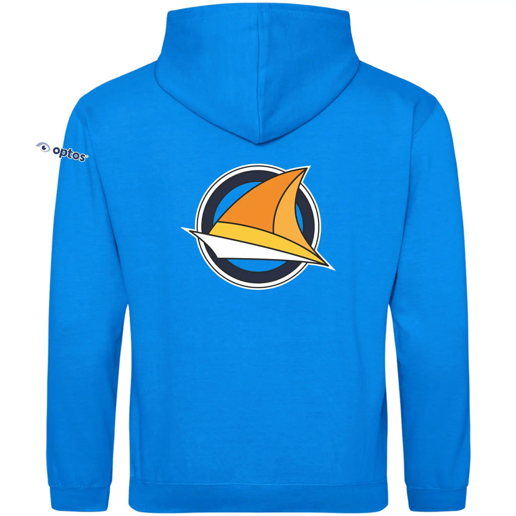2026 Scottish Schools Brown Cup Sailing Championships - Kids Varsity Hoodie - Sapphire/Heather Grey