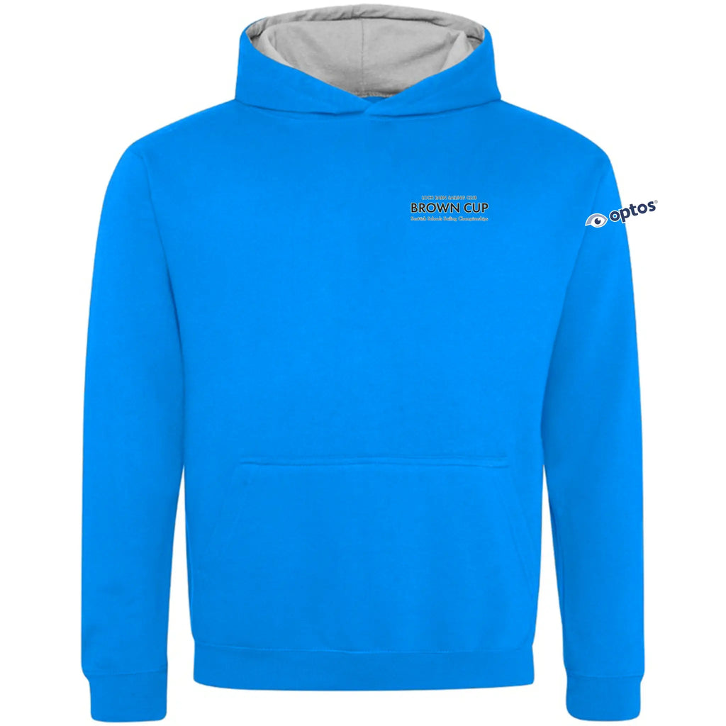 2026 Scottish Schools Brown Cup Sailing Championships - Kids Varsity Hoodie - Sapphire/Heather Grey