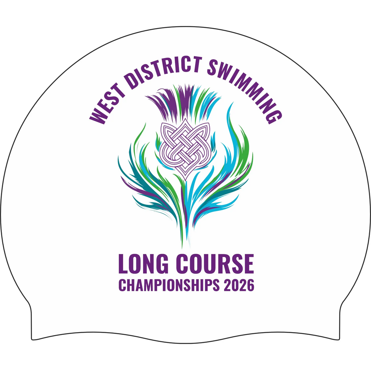 2026 West District Long Course Championships - EVENT Swim Cap