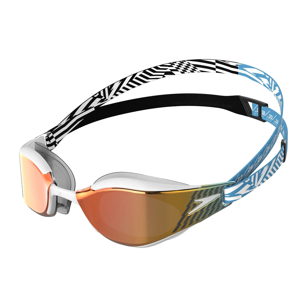 Speedo Fastskin Hyper Elite Mirror Goggle - Blue/Black
