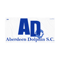 Aberdeen Dolphin SC - Custom Microfibre / Cotton Towel - White | WrightSport