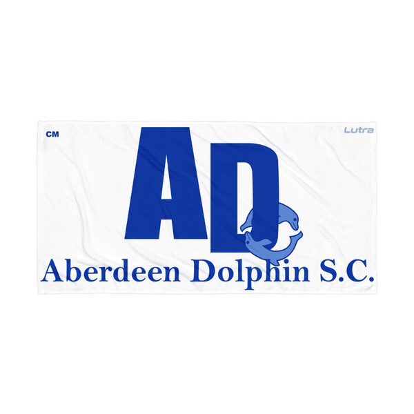 Aberdeen Dolphin SC - Custom Microfibre / Cotton Towel - White | WrightSport