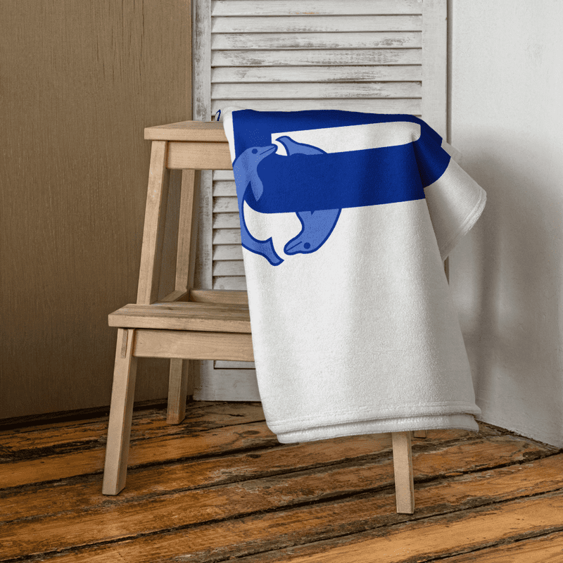 Aberdeen Dolphin SC - Custom Microfibre / Cotton Towel - White | WrightSport