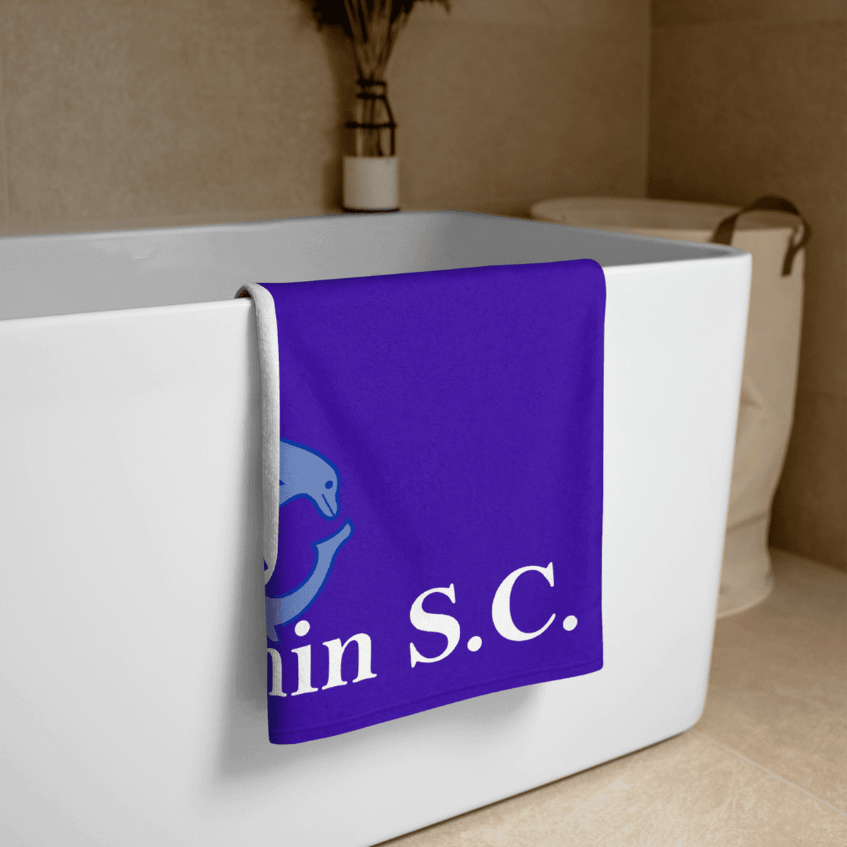 Aberdeen Dolphin SC - Custom Microfibre / Cotton Towel - Royal | WrightSport