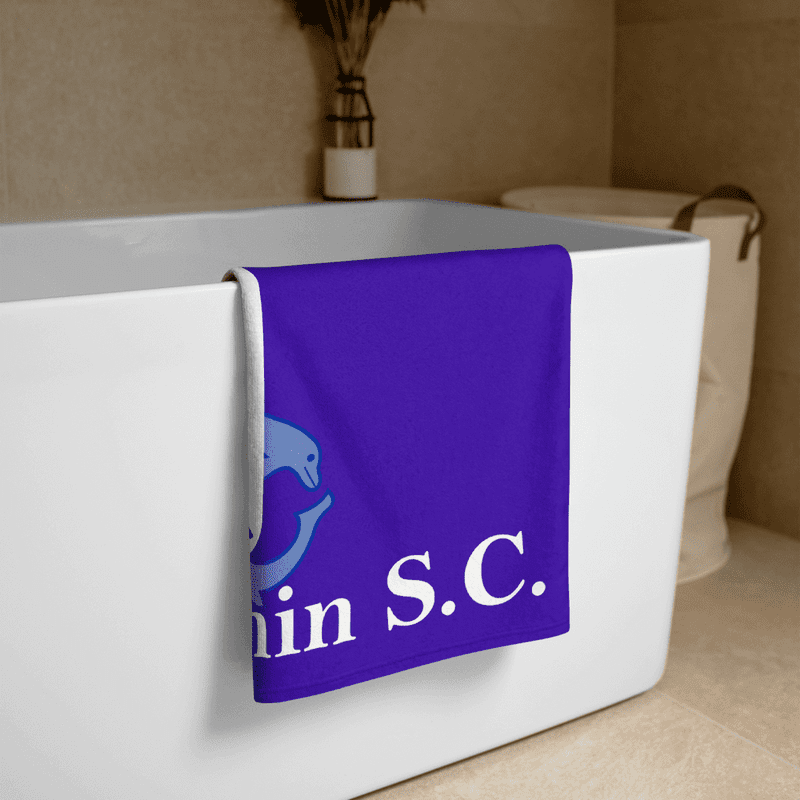 Aberdeen Dolphin SC - Custom Microfibre / Cotton Towel - Royal | WrightSport