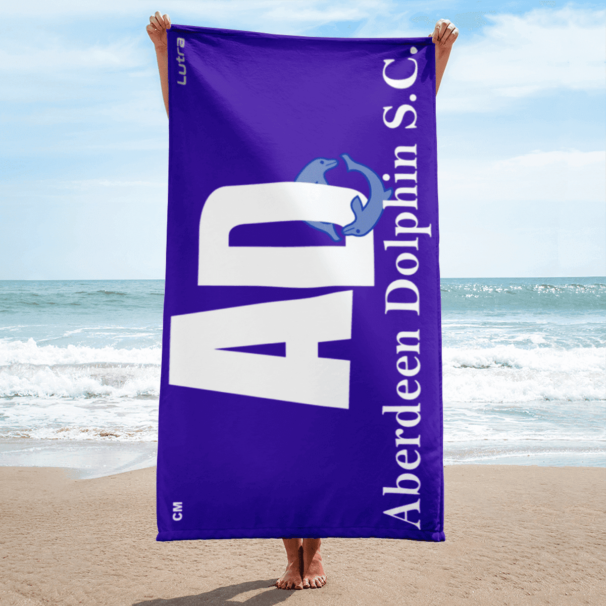 Aberdeen Dolphin SC - Custom Microfibre / Cotton Towel - Royal | WrightSport