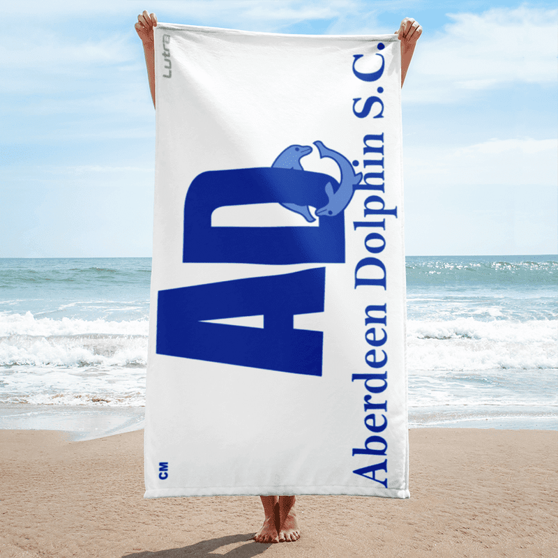 Aberdeen Dolphin SC - Custom Microfibre / Cotton Towel - White | WrightSport