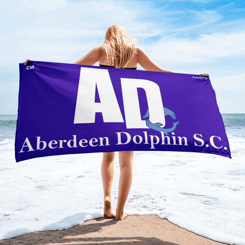 Aberdeen Dolphin SC - Custom Microfibre / Cotton Towel - Royal | WrightSport