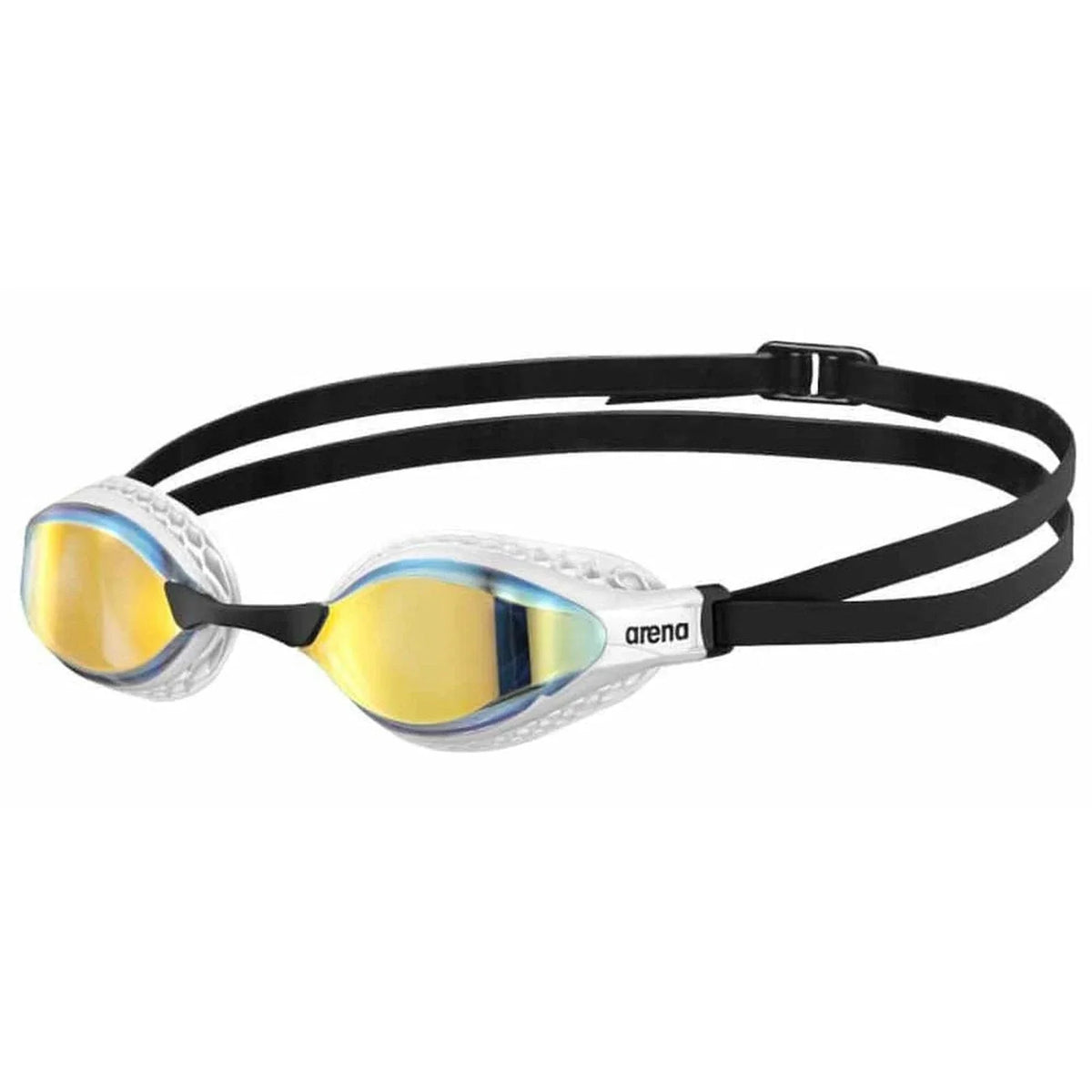 Arena Unisex Airspeed Mirror Racing Goggles - Yellow Copper/White