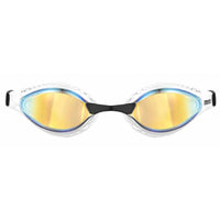 Arena Unisex Airspeed Mirror Racing Goggles - Yellow Copper/White