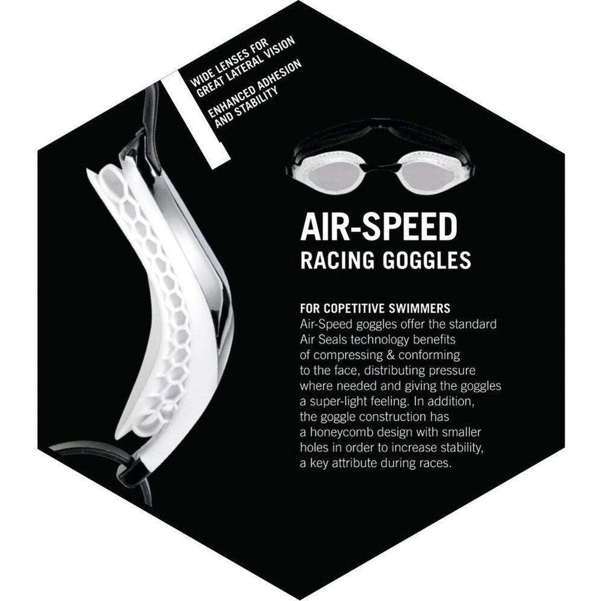 Arena Airspeed Mirror Goggle - Silver/Blue