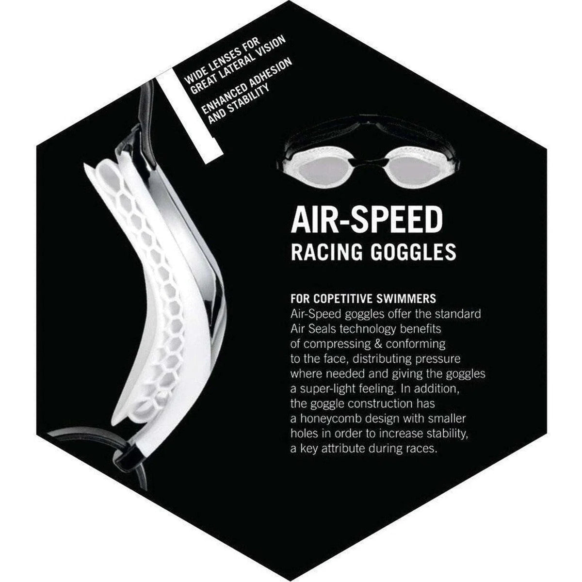 Arena Unisex Airspeed Mirror Racing Goggles - Silver/Blue