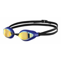 Arena Unisex Airspeed Mirror Racing Goggles - Yellow Copper/Blue