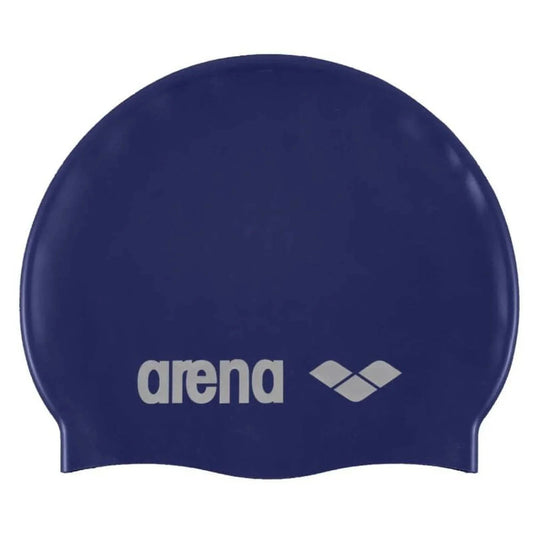 Arena Unisex Classic Silicone Swim Cap - Denim/Silver