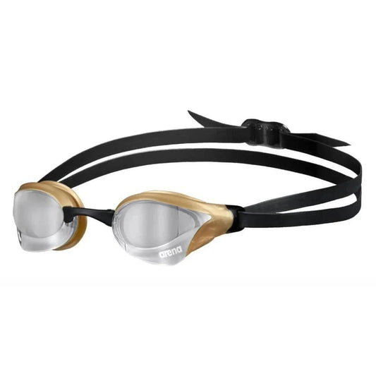 Arena Cobra Core Swipe Mirror Goggle - Silver/Gold