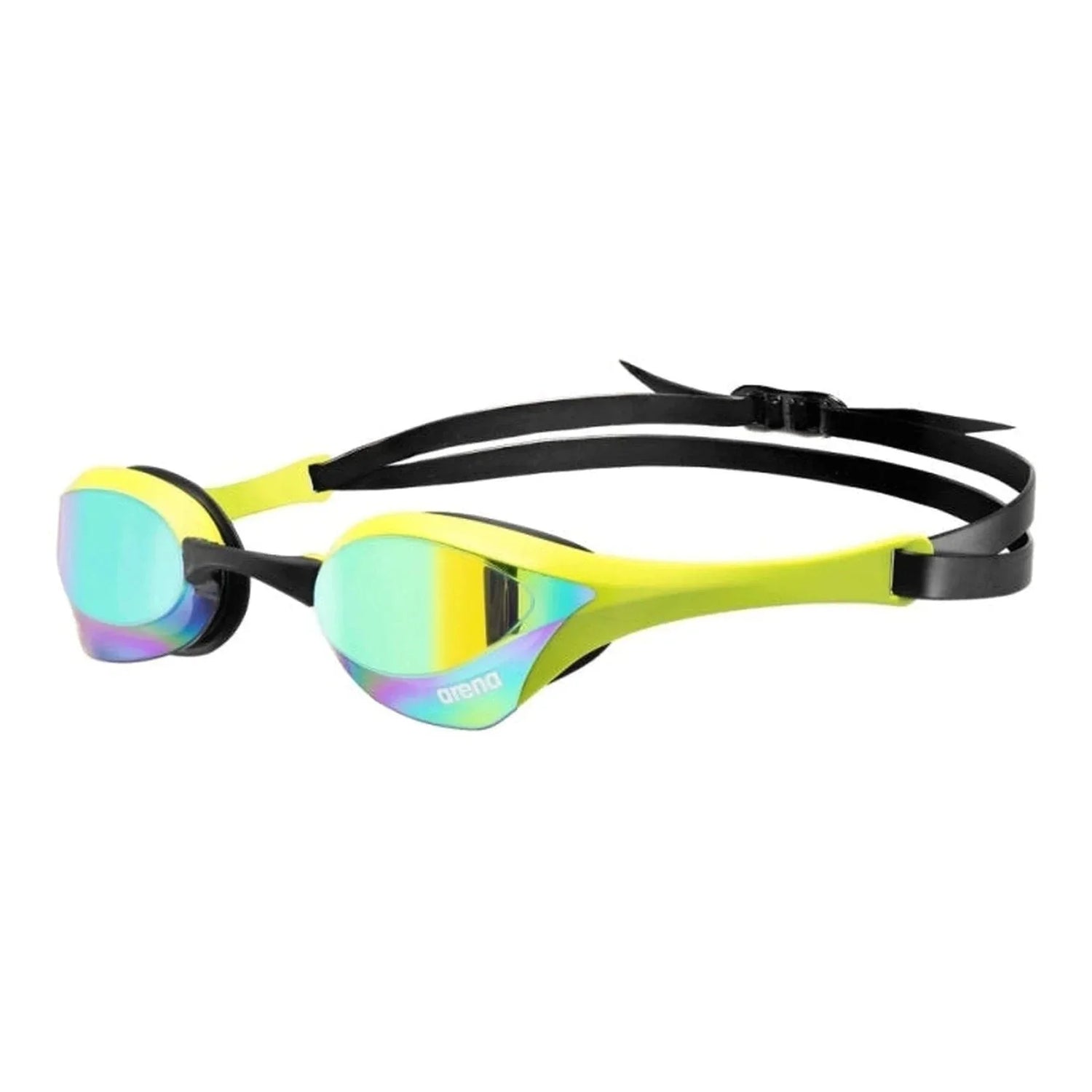 Arena Unisex Cobra Ultra Swipe Mirror Racing Goggles - Emerald/Cyber/Lime