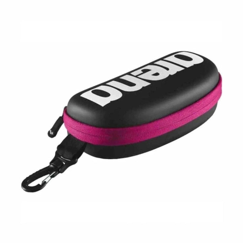 Arena Goggle Case - Black/White/Fuchsia for swimming goggles