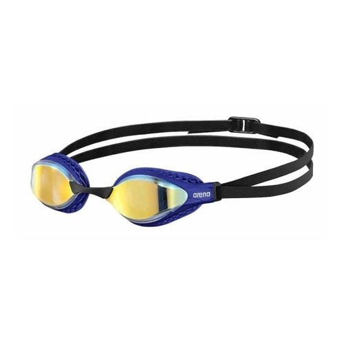 Arena Unisex Airspeed Mirror Racing Goggles - Yellow Copper-Blue | WrightSport