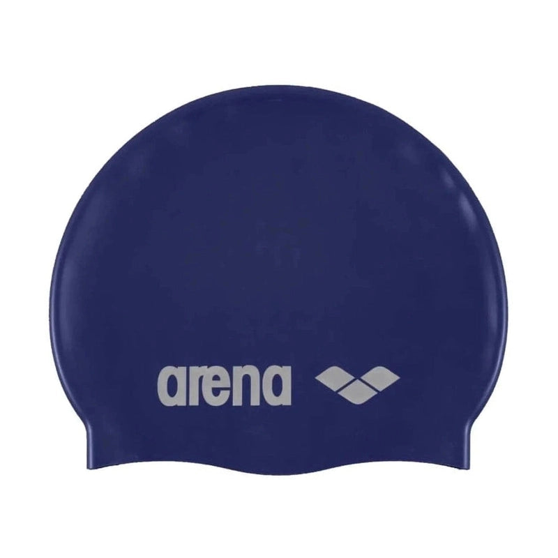 Arena Unisex Classic Silicone Swim Cap - Denim/Silver | WrightSport