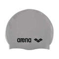 Arena Unisex Classic Silicone Swim Cap - Silver/Black | WrightSport