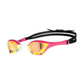 Arena Unisex Cobra Ultra Swipe Mirror Racing Goggles - Yellow Copper-Pink | WrightSport