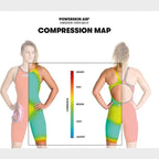 Arena Women's Open-Back Powerskin Carbon Air2 Kneeskin - Blue | WrightSport