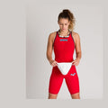 Arena Women's Open-Back Powerskin Carbon Air2 Kneeskin - Red | WrightSport