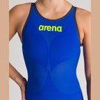 Arena Women's Open-Back Powerskin Carbon Air2 Kneeskin - Blue | WrightSport