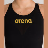 Arena Women's Open-Back Powerskin Carbon Air2 Kneeskin - Black | WrightSport