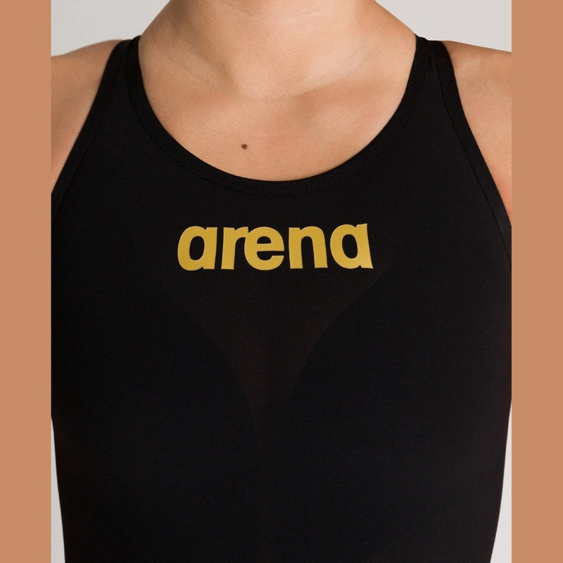 Arena Women's Open-Back Powerskin Carbon Air2 Kneeskin - Black | WrightSport